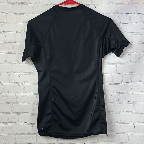 O’NEILL Youth Large black Rashguard Short Slv Skins 50+ UV Protection Rash Guard - Picture 4 of 6